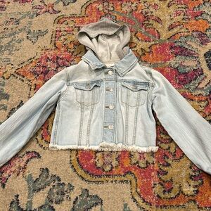 Girls cropped Jean jacket